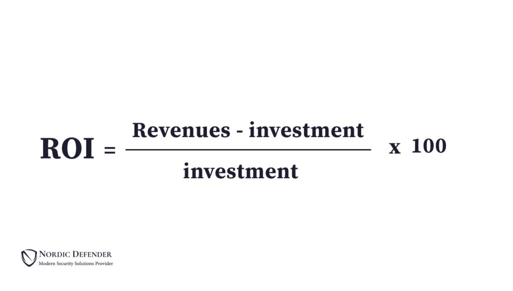 return on security investment formula 