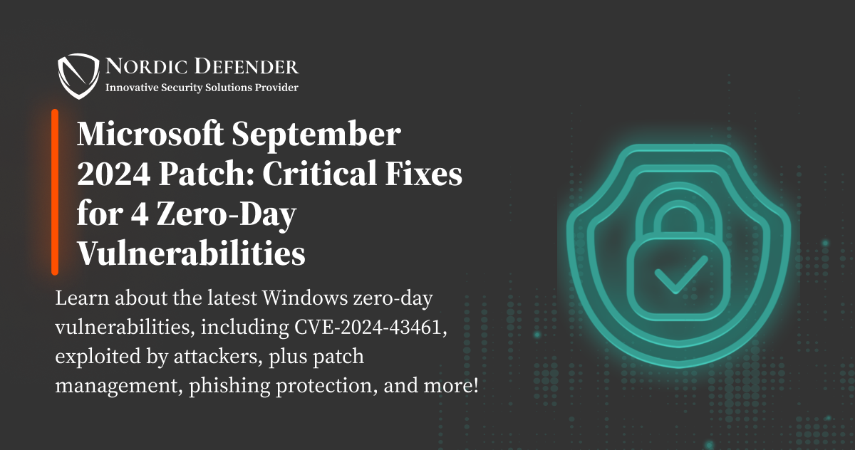 Microsoft September 2024 Patch Critical Fixes for 4 ZeroDay