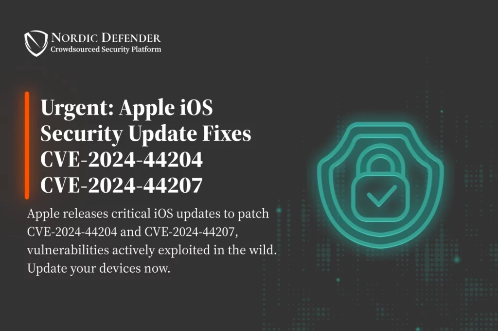 Apple Releases Critical iOS and iPadOS Patches Understanding the Implications of CVE-2024-44204 and CVE-2024-44207 - Poster