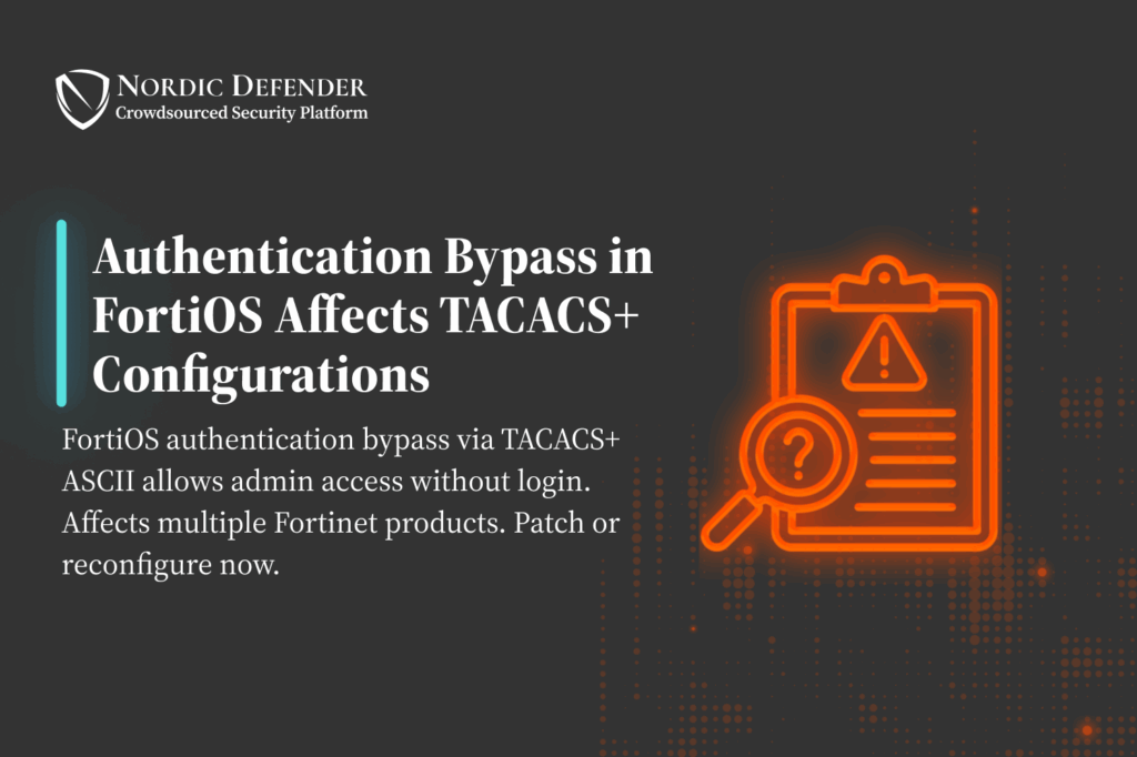 FortiOS Authentication Bypass Poster