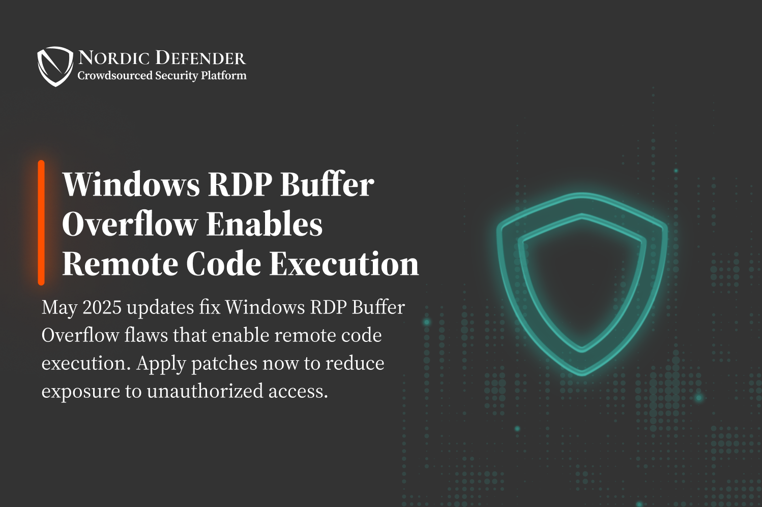 Windows RDP Buffer Overflow Enables Remote Code Execution